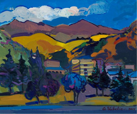 Areg Elibekian, Paysage de Jermuk (Arménie)