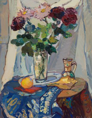 Areg Elibekian, Nature morte avec des fleurs