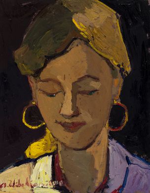 Areg Elibekian, Woman with golden earrings