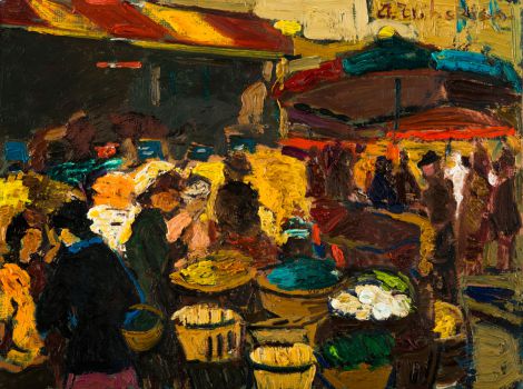 Areg Elibekian, Market on Mouffetard street