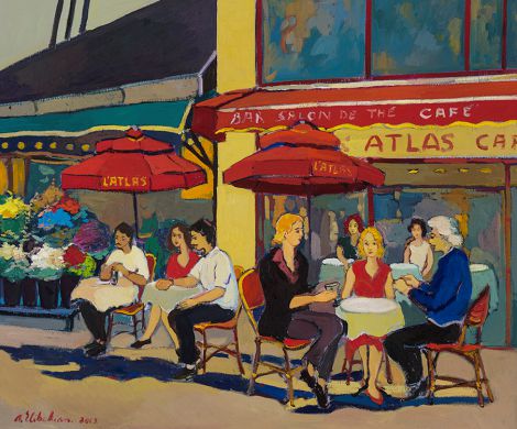 Areg Elibekian, Café Atlas, rue de Buci