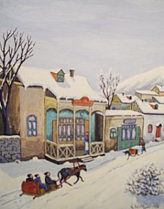 Vagarshag Elibekian, Traîneau d’hiver